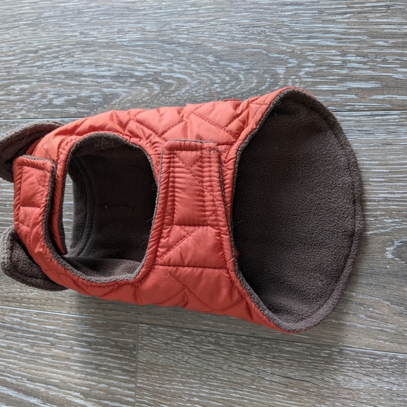 Friends Forever Orange Quilted Vest XS - Picture 3 of 6